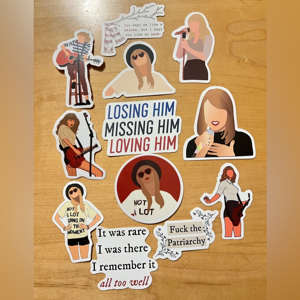 Taylor Swift RED Era Sticker Set (12)